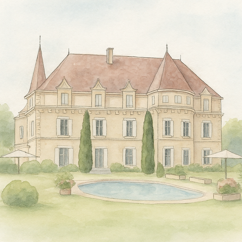 Pastel illustration